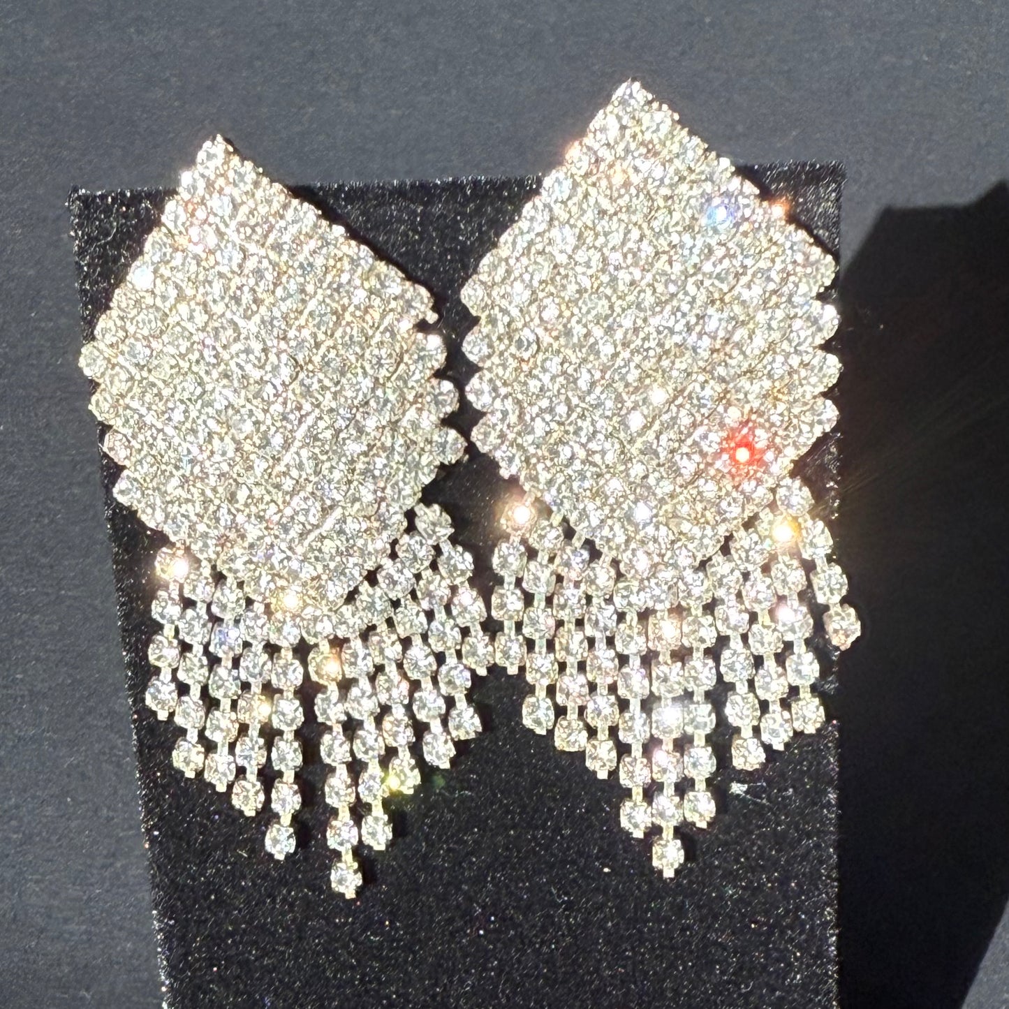 Stunning Vintage Rhinestone Earrings