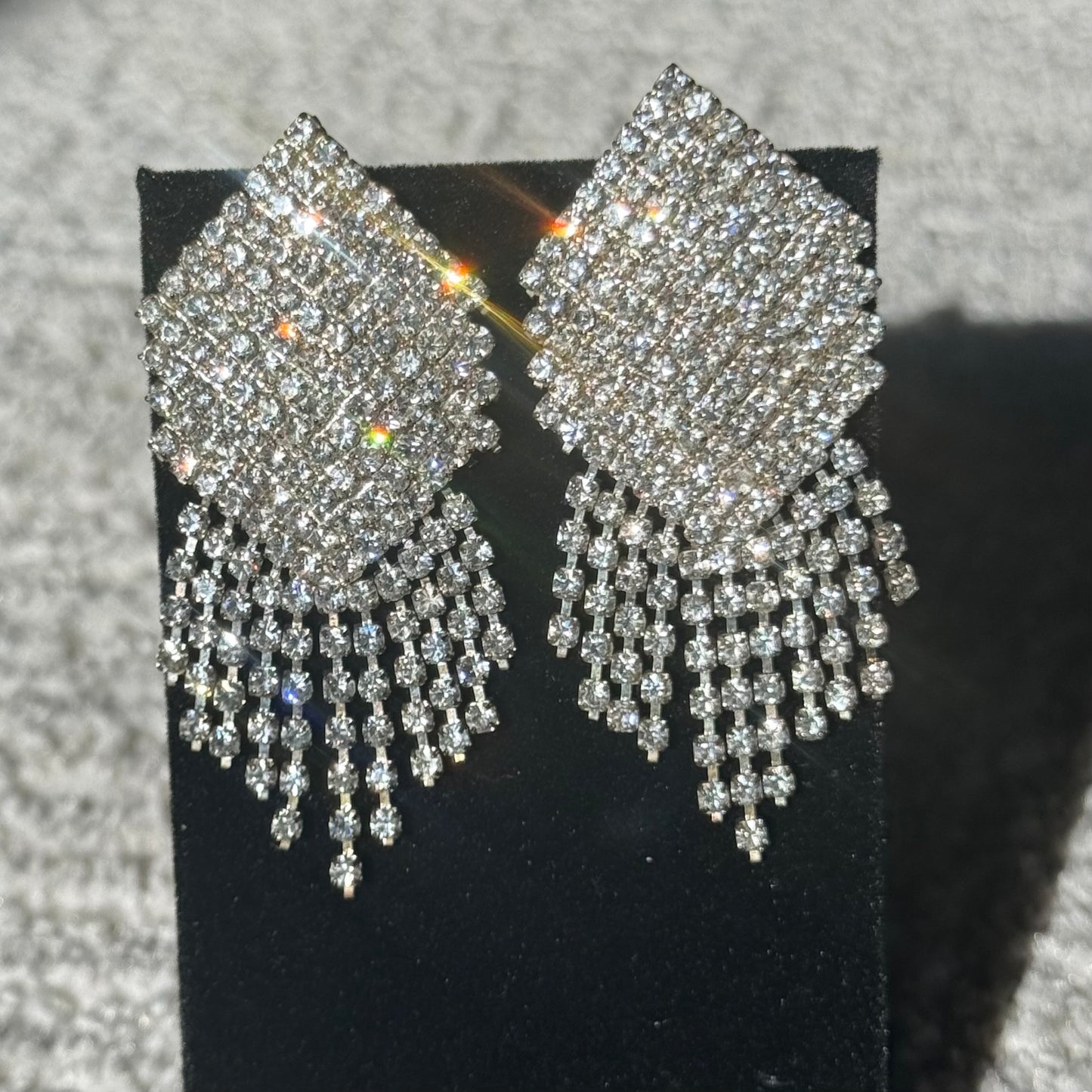 Stunning Vintage Rhinestone Earrings