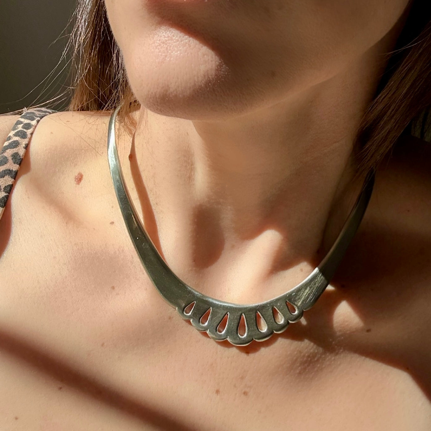 Sterling Silver Collar Necklace