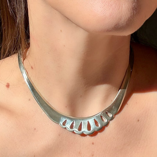 Sterling Silver Collar Necklace